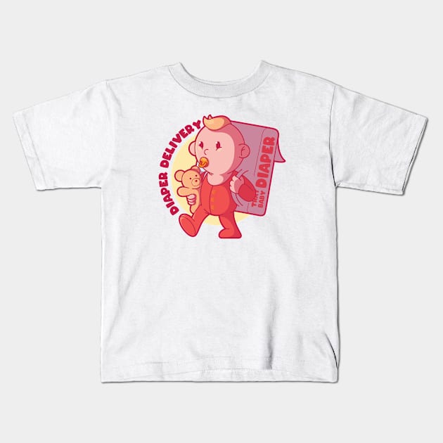 Baby Delivery Kids T-Shirt by pedrorsfernandes